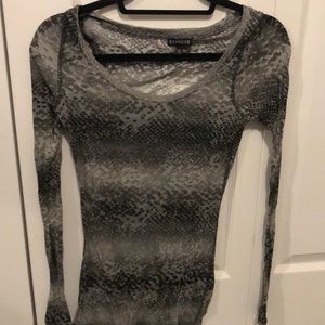 Blaxk and gray T-shirt